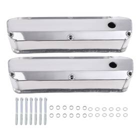 Bfo Ofum0r Premium Valve Covers For Ford 260 289 351w 1962-85 Fabricated Aluminum Gh-6344