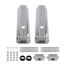 Bfo Oq73an Aluminum Valve Covers For Small Block Sbc Chevy Engines 383 400