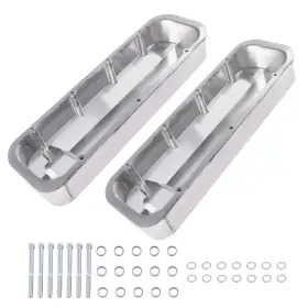 Rbp1wu Bfo Fabricated Aluminum Valve Covers Center Bolt For Big Block Chevy 502s 1966-2000