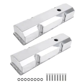 Ru5kf0 Bfo Engine Valve Covers For Chevy 283 305 327 350 383 400 V8 1958-1986 Baffled