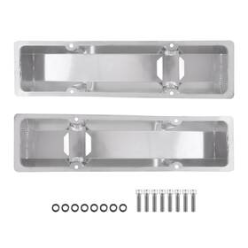 Bfo Ry4061 2pc Fabricated Aluminum Tall Valve Covers For Small Block Chevy 283 305 327