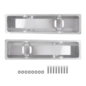 Ry4061 Bfo 2pc Fabricated Aluminum Tall Valve Covers For Small Block Chevy 283 305 327