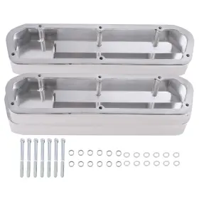 S7g1uj Bfo Fabricated Valve Covers For Ford Sbf 289 302 351w V8 1962-1985 Polished Aluminum