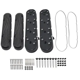 8082-2 Bfo S80kon Fabricated Aluminum Valve Covers For Ls Engines Using Ls1 Ls2