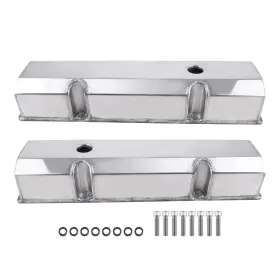 Smu6y0 Bfo Aluminum Valve Covers With Bolts For Small Block Chevy 327 350 383 400 V8