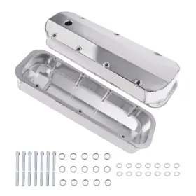 T7fyj1 Bfo 2 Fabricated Aluminum Valve Covers Center Bolt For Big Block Chevy Engines
