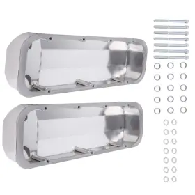 Vbsx4y Bfo 2 Fabricated Aluminum Valve Covers Center Bolt For Big Block Chevy Engines
