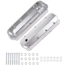 Xyv058 Bfo Fabricated Aluminum Valve Covers For Big Block Chevy Engines 402 427 1966-2000