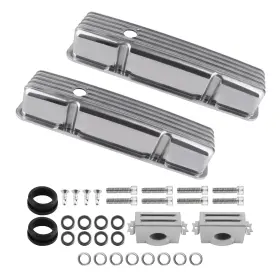 Y82x3d Bfo Fabricated Aluminum Valve Covers Mounting Hardware For Small Block 283 302 305