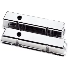 95229 Billet Specialties Valve Covers Small Block Fits For Chevy Plain