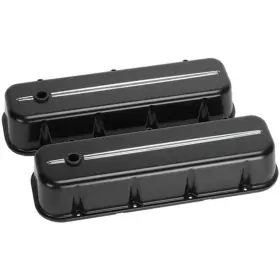 96124 Billet Specialties - Bbc Tall Valve Covers Black