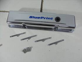 Blueprint Engines Bpp9518 Sbc Steel Chrome Baffled Passenger Valve Cover