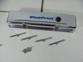 Bpp9518 Blueprint Engines Sbc Steel Chrome Baffled Passenger Valve Cover
