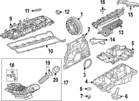 11-12-7-952-876 Bmw Genuine Engine Valve Cover