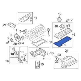 11127838272 Bmw Oe For M3 2008-2013 Engine Valve Cover Gasket