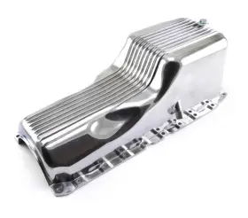 E44004p Bous Performance 1965-90 Big Block Chevy 396 454 Alum. Finned Oil Pan Polished