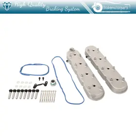 Bk1768330101s Brakemotorparts Satin Cast Aluminum Valve Covers With Coil Mounts For Gm Ls Ls1 Ls2 Ls3 5.3 6.0 6.2