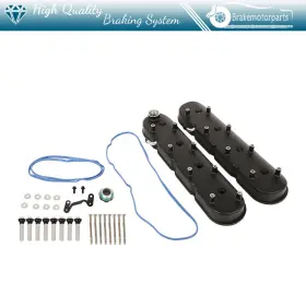 Bk1768340101s Brakemotorparts Black Gm Ls Cast Aluminum Tall Valve Covers With Coil Mounts For Ls1 Ls2 5.3 6.0