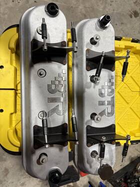 Brian Tooley Racing Vca-03-blk-cm Btr Black Ls Valve Covers With Logo -with Coil Mounts- Ls1 Ls3 Ls2
