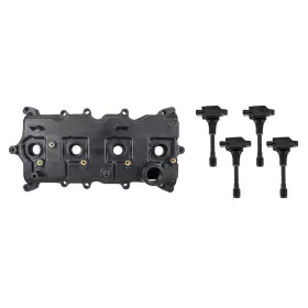 4885-0015-4 Brock 4870-0005 New Engine Valve Cover With 4 Pc Set Ignition Coils For Nissan Altima Sentra 2.5l