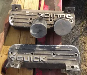 25500122 Buick Grand National Stage Ii Cast Aluminum Valve Covers V6 3.8 25500122 Buick Grand National Stage Ii Cast Aluminum Valve Covers V6 3.8