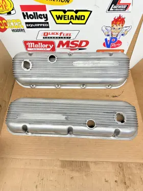 4701-4028 Cal Custom Bbc Chevy 396 454 V-8 Vintage Aluminum Valve Covers