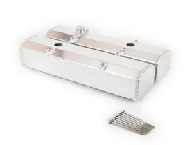 Canton Racing Products 887753717672 65-201 Valve Covers Small Block Chevy Fab Aluminum With Fill And Pcv Ports