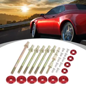 Carpopart 747709019628 Engine Valve Cover Washer Bolt Kit Red For Honda K-series Engines K20 K24
