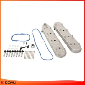 Ze1111538517683301g Cciyu Satin Cast Valve Covers Aluminum With Coil Mounts For Gm Ls Ls1 Ls2 Ls3 5.3 6.0 6.2