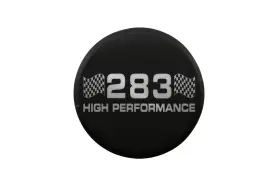 Hz-6103-pbk-283 Cfr Performance Aluminum Breather Smooth Style Laser-etched 283 Matte Black