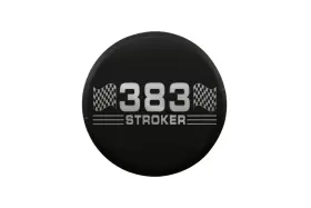 Hz-6103-pbk-383 Cfr Performance Aluminum Breather Smooth Style Laser-etched 383 Matte Black