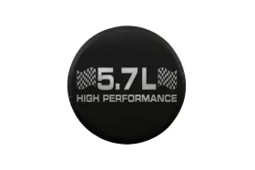Hz-6103-pbk-5.7l Cfr Performance Aluminum Breather Smooth Style Laser-etched 5.7l Matte Black