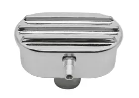 Hz-6120-c Cfr Performance Finned Chrome Billet Aluminum Breather With Tube
