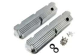 Hz-6729-3-pol Cfr Performance Tall Aluminum Valve Covers Fits Ford 289 302 351w 427 1962-85 - Polished