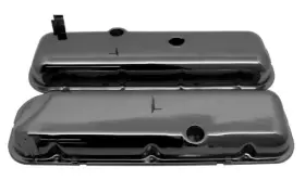 Hz-9504-bc Cfr Performance Ids For Chevy 65-72 Big Block 496 427 454 Black Chrome Short Valve Cover Without Dripper