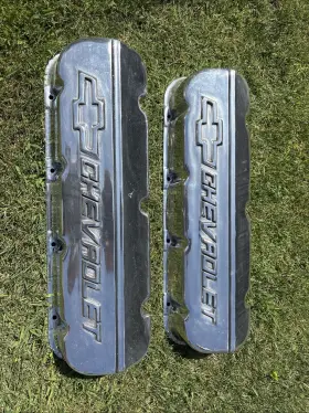 12070836 Chevrolet Gm Performance Parts Aluminum Big Block Chevy Valve Covers Bbc 396 454