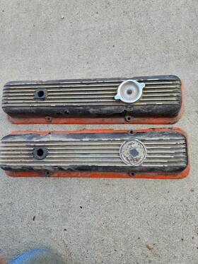 Chevrolet 14025534 1977 1978 1979 1980 1981 1982 Corvette 350 Lt1 L82 Aluminum Finned Valve Covers
