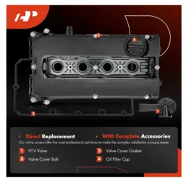 Apevc0052 Chevrolet A-premium Engine Valve Cover Compatible With Chevy Cruze 2010-2016 And Others
