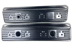 Eq-vc351l Chevrolet Small Block Valve Cover Set - 1986 And Up