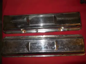 L79-327 Chevrolet 1965 - 66 Chevelle El Camino Nova Factory L79 327 Chrome Valve Covers