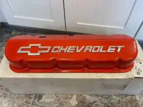 25534374 Chevrolet Performance One New Gm Parts Die-cast Aluminum Valve Cover - Orange