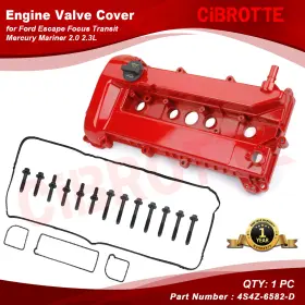 4s4z6582d Cibrotte New Aluminum Valve Cover Red With Gasket For 2005-2008 Mercury Mariner Ford Escape 4s4z6582d Cibrotte New Aluminum Valve Cover Red With Gasket For 2005-2008 Mercury Mariner Ford Escape
