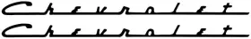 Tf260008 Classic Industries 1955-57 Chevrolet Valve Cover Black Decal
