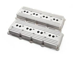 Cobra-tek Cbk-7730-r For Gen 3 Hemi 5.7l 6.1l 6.4l Cast Aluminum Valve Covers Unfinished Finned