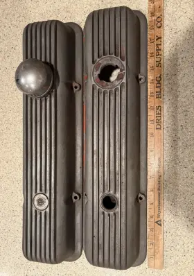 P-3932417-lh Corvette Vintage Aluminum Valve Covers