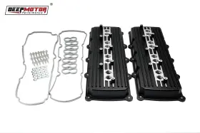 Dm-5034-bk Deepmotor Aluminum Cast Valve Covers For Gen 3 Iii Hemi 5.7l 6.1l 6.4l Black