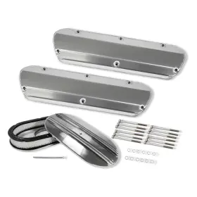 R25474 Demotor Performance For Sbf 289 Fabricated Alum Tall Valve Covers And 15 Inch Finned Air Filter Polished