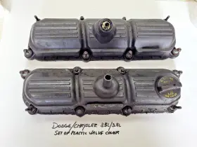 04648980aa Dodge 04648976aa/04648980aa Chrysler 3.3l/3.8l Set Of Plastic Valve Covers - Used