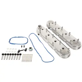 E17660cp835s Eccpp Polished Cast Aluminum Valve Covers With Coil Mounts For Gm Ls Ls1 Ls2 Ls3 5.3 6.0