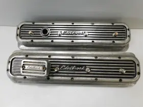 4246 Edelbrock Chevrolet Sbc 350 5.7l Elite Series Center Bolt Valve Covers